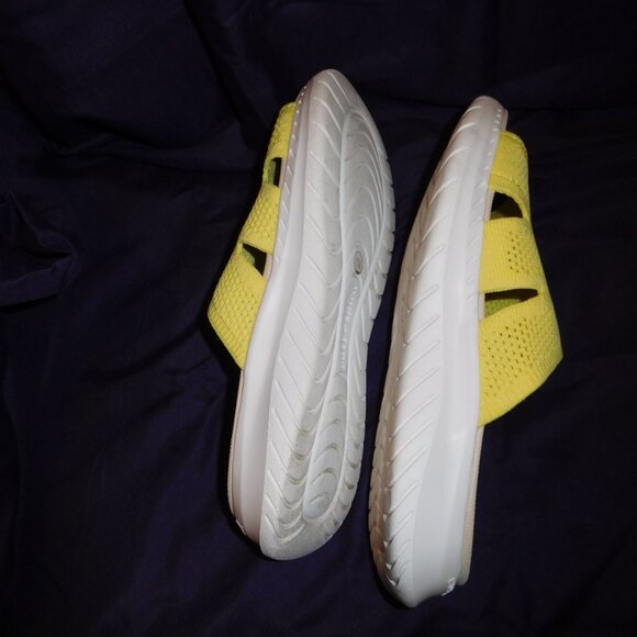 9m easy Spirit yellow slide on sandals Deion sport slides - Picture 10 of 10